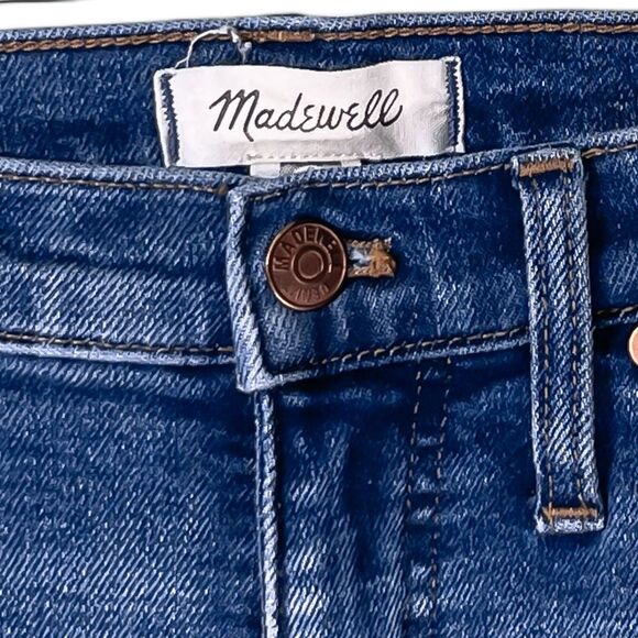 Madewell Women's Mid-Rise Classic Straight Jeans Medium Wash Blue Denim Size 26 - Picture 3 of 9